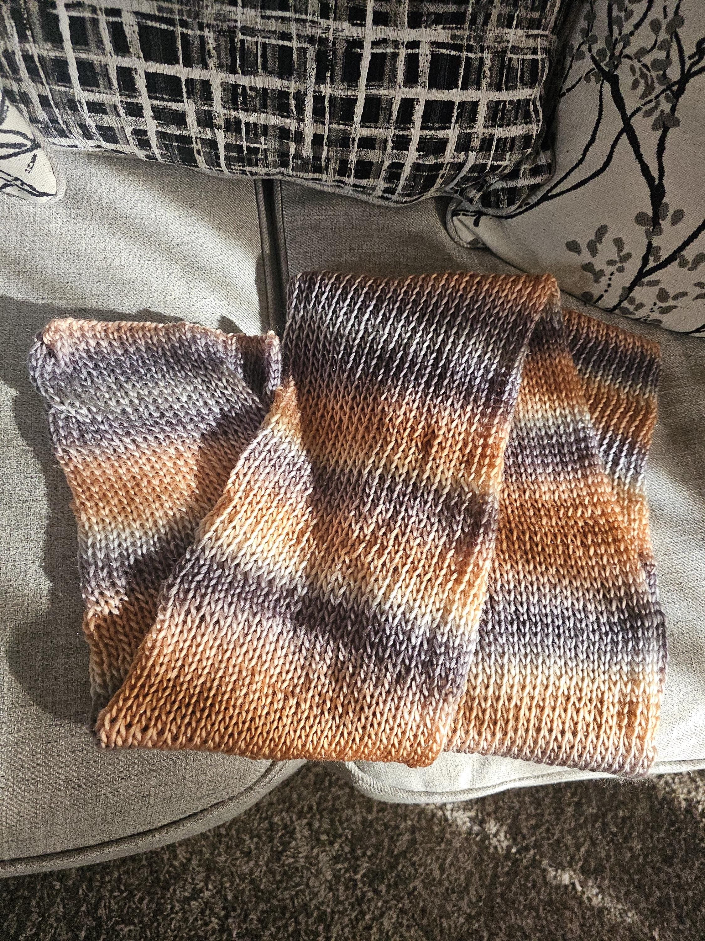 Handmade Knitted Scarf – Soft & Cozy, 60" Long