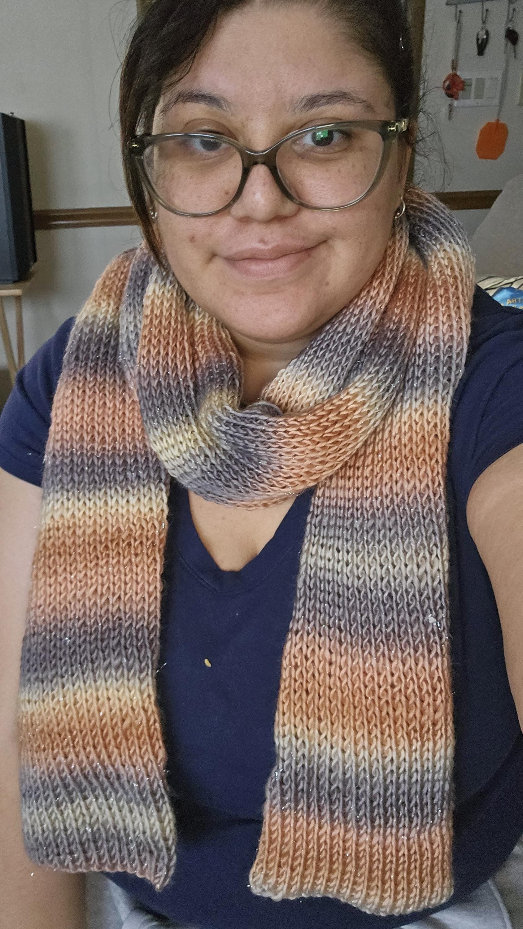 Handmade Knitted Scarf – Soft & Cozy, 60" Long
