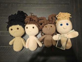 Handmade Angel Doll – Customizable Amigurumi Keepsake with Prayer Card