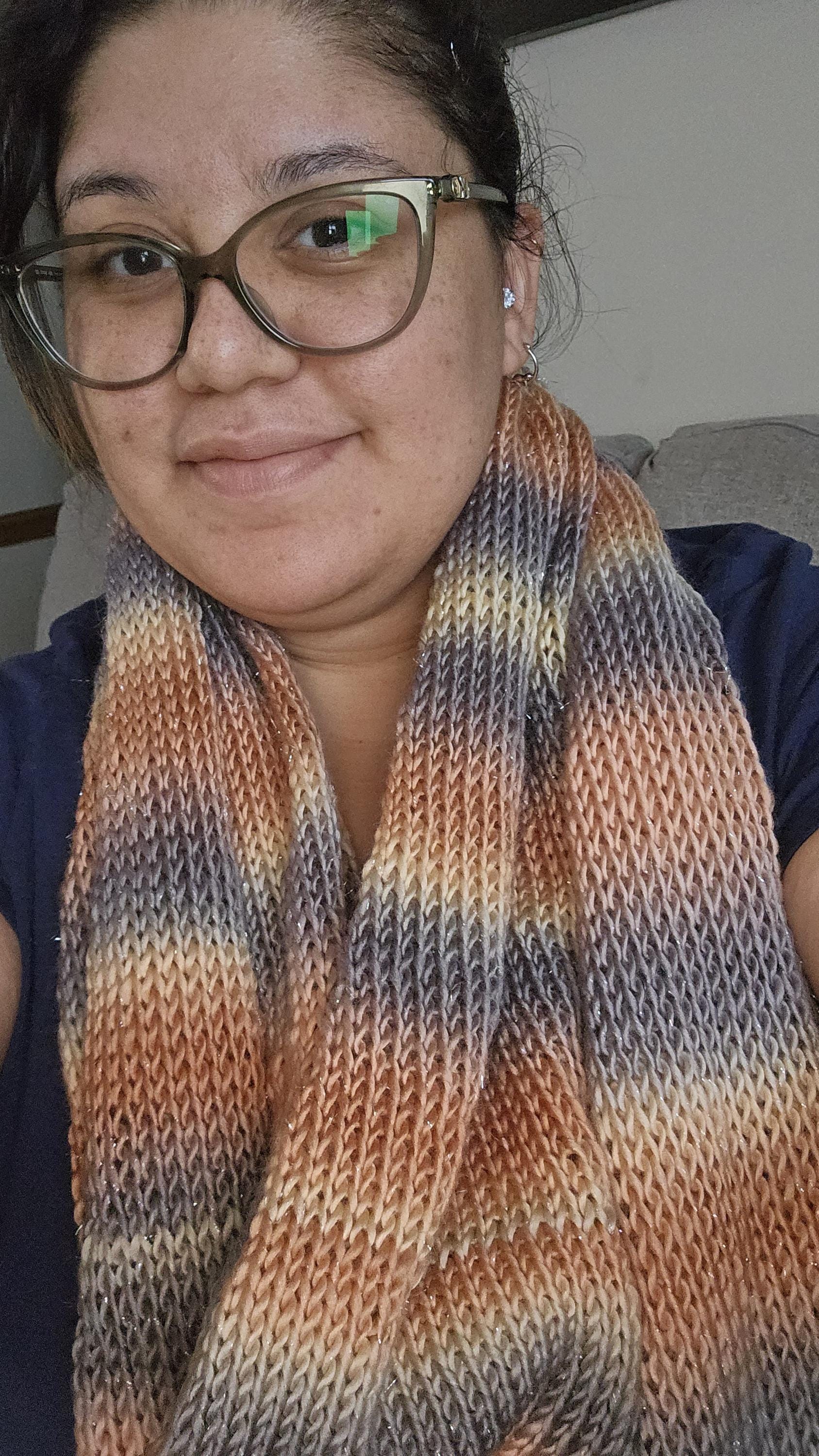 Handmade Knitted Scarf – Soft & Cozy, 60" Long