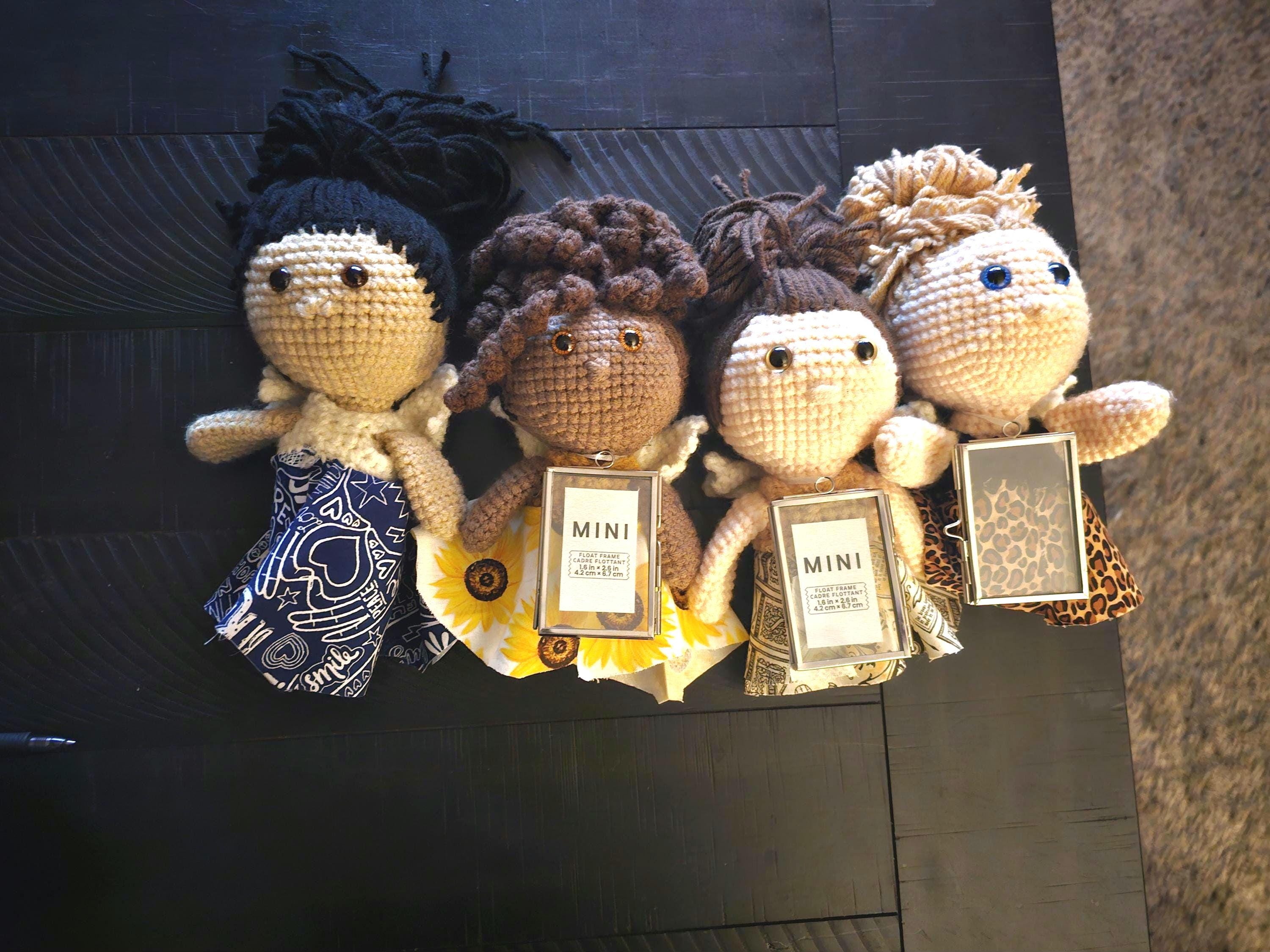 Handmade Angel Doll – Customizable Amigurumi Keepsake with Prayer Card