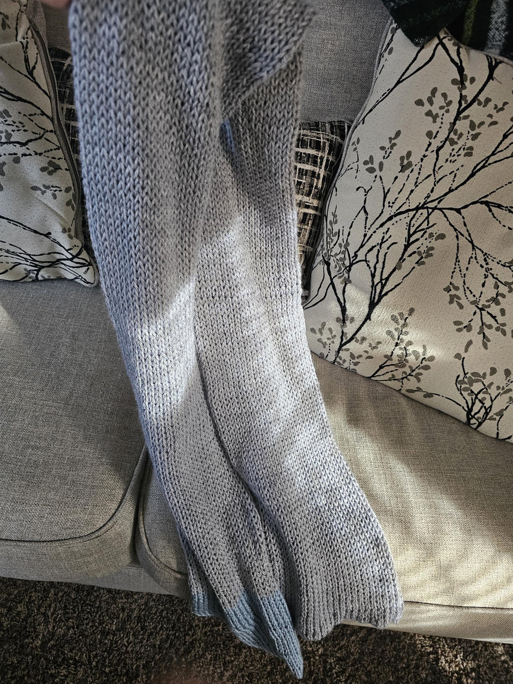 Handmade Knitted Scarf – Soft & Cozy, 68" Long